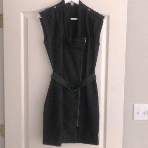 Edgy capped Sleeve Black Calvin Klein XS Dress
